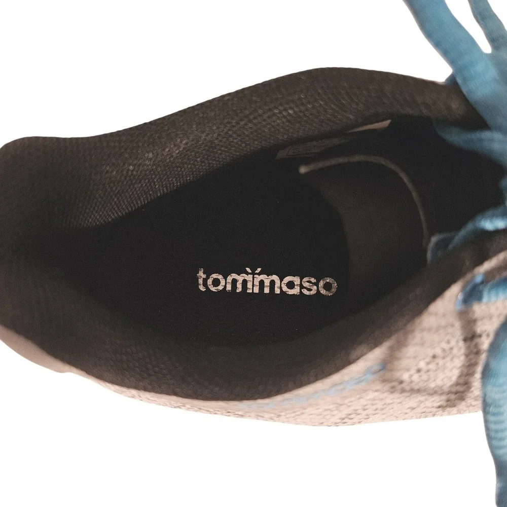 Tommaso Pista Women Gray Knit Indoor Cycling Spin Shoes 3-Bolt Cleats Size 7.5